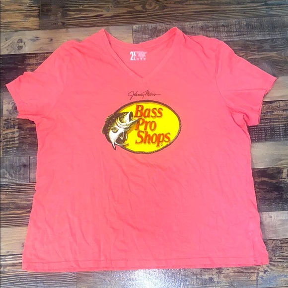 Bass Pro Shops pink T-Shirt size 2XL - Picture 1 of 2